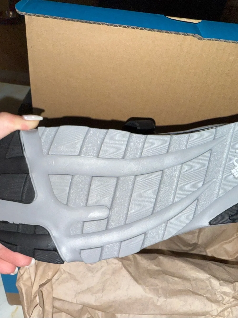 NWB Columbia Youth Black Tech Sun Adventure Sandal